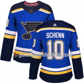 St. Louis Blues Brayden Schenn 10 Adidas 2017-2018 Blauw Authentic Shirt - Dames